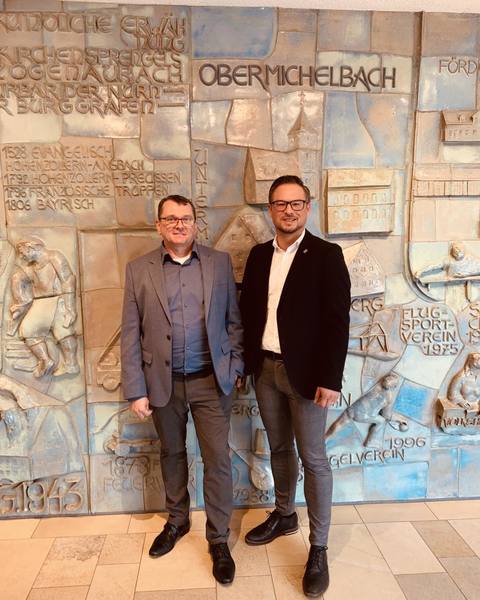 Antrittsbesuch in Obermichelbach bei Bürgermeister Bernd Zimmermann