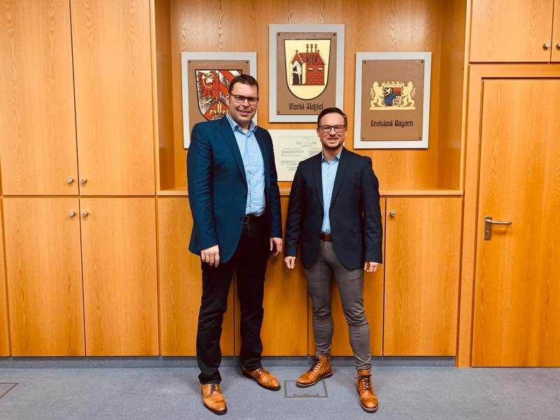 Besuch in Roßtal bei Bürgermeister Rainer Gegner.