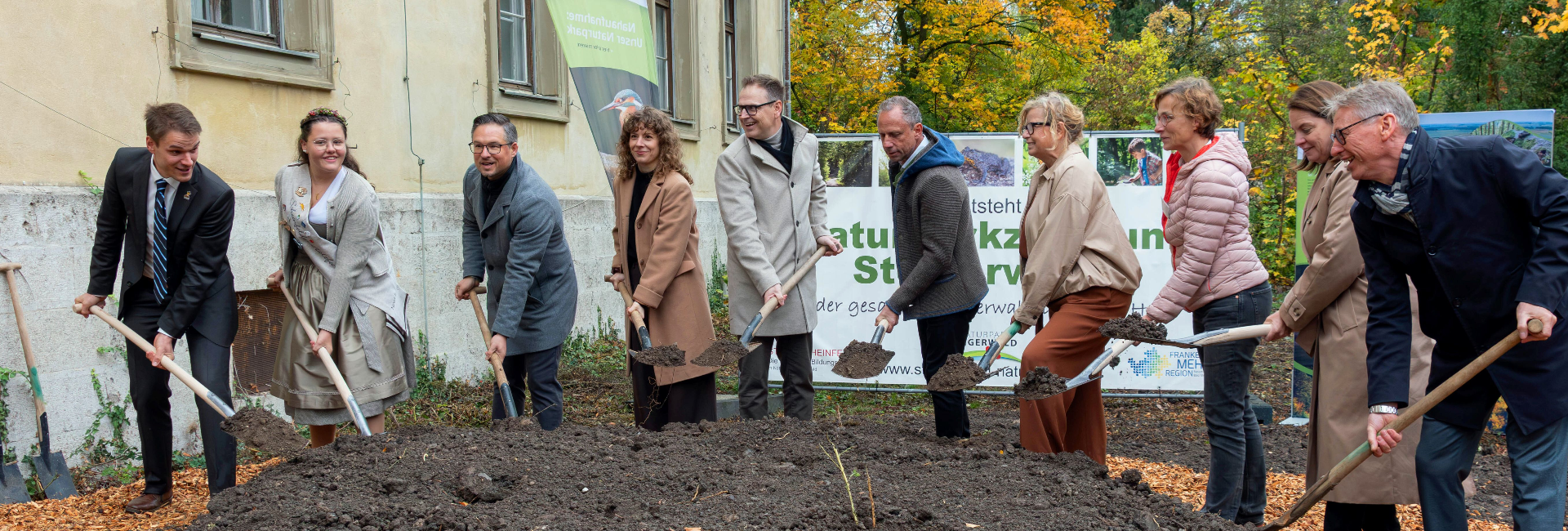 Spatenstich Naturparkzentrum Steigerwald